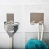 Stainless steel adhesive hook without drilling, seamless adhesive, bathroom, kitchen, wall hanging load-bearing adhesive hook without nail Specification image